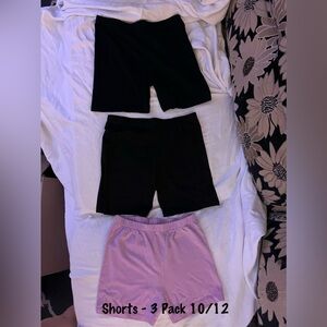Black and Pink Shorts Set